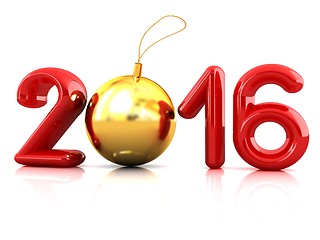 Image showing Happy new 2016 year