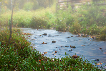 Image showing Autumn at mountain village.