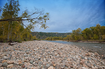 Image showing Autumn river photo