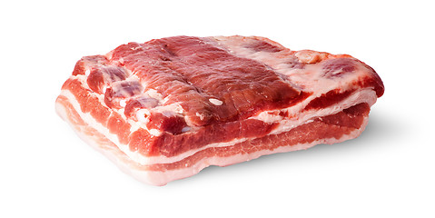 Image showing Big piece bacon rotated