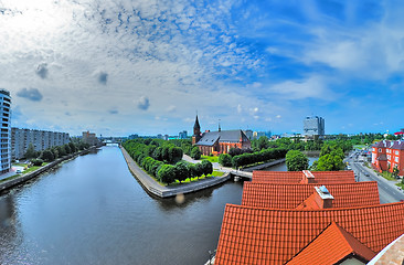 Image showing View on historical center in Kaliningrad. Russia