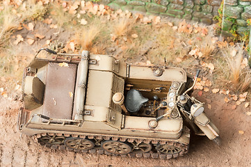 Image showing Semi-caterpillar motorcycle SdKfz 2. Top view