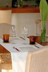 Image showing table in the restaurant 