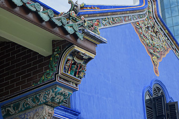 Image showing Fatt Tze Mansion or Blue Mansion