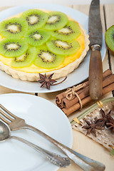 Image showing kiwi  pie tart and spices