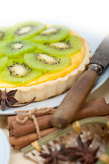 Image showing kiwi  pie tart and spices