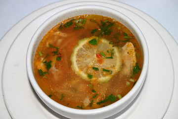 Image showing Mexican lime soup