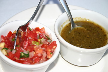 Image showing Hot mexican salsas