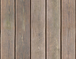 Image showing Weathered wooden plank background seamlessly tileable