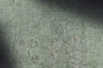 Image showing Grayish Green Weathered and Distressed Texture Lit Diagonally