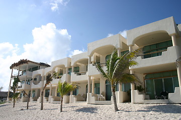 Image showing Caribbean beachfront luxury holiday homes