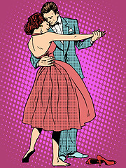 Image showing Wedding dance lovers man and woman