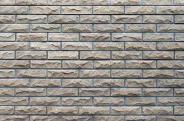 Image showing brick wall with a seam