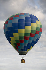 Image showing Hot-air Balloon Floating Among Clouds