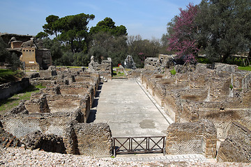 Image showing Ancient ruins of Villa Adriana ( The Hadrian\'s Villa ), Hospital