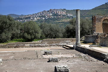 Image showing Ancient ruins of Villa Adriana ( The Hadrian\'s Villa ), Cryptopo