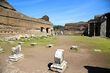Image showing Ancient ruins of Villa Adriana ( The Hadrian\'s Villa ), Building
