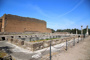 Image showing Ancient ruins of Villa Adriana ( The Hadrian\'s Villa ), Edificio
