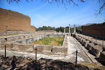 Image showing Ancient ruins of Villa Adriana ( The Hadrian\'s Villa ), Edificio