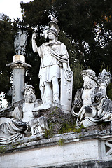 Image showing Fountain of Dea di Roma in Roma, Italy