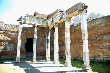 Image showing Ancient ruins of Villa Adriana ( The Hadrian\'s Villa ), Building