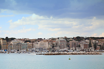 Image showing Panoramic view of Anzio and Nettuno old town, Italia