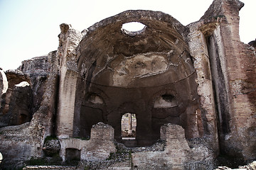 Image showing Ancient ruins of Villa Adriana ( The Hadrian\'s Villa ), Cryptopo