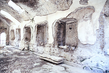 Image showing Ancient ruins of Villa Adriana ( The Hadrian\'s Villa ), Tivoli, 