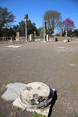 Image showing Ancient ruins of Villa Adriana ( The Hadrian\'s Villa ), Quadripo