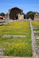 Image showing Ancient ruins of Villa Adriana ( The Hadrian\'s Villa ), Piazza d