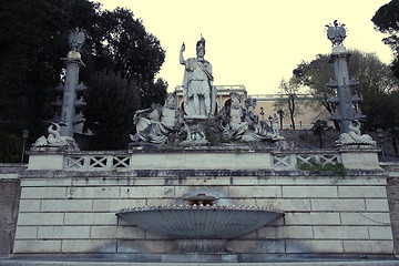 Image showing Fountain of Dea di Roma in Roma, Italy