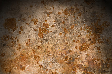 Image showing Metal background with rusty corrosion