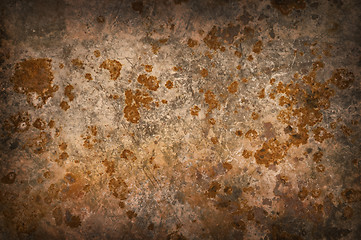 Image showing Metal background with rusty corrosion