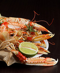 Image showing Delicious Grilled Langoustines 