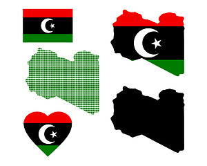 Image showing map of Libya