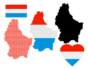 Image showing map of Luxembourg