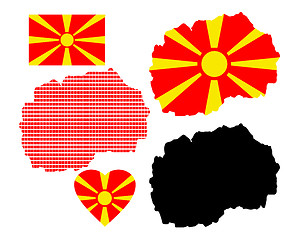 Image showing map of Macedonia