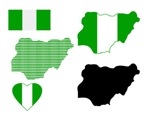 Image showing map of Nigeria