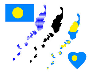 Image showing map of Palau