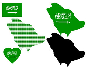 Image showing map of Saudi Arabia