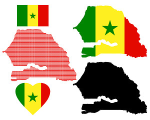 Image showing map of Senegal