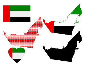 Image showing map of United Arab Emirates