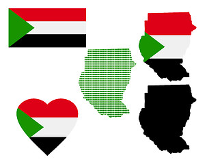 Image showing Map of the Republic of Sudan