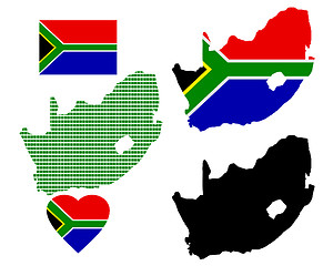 Image showing map of South Africa