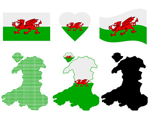 Image showing map of Wales