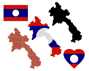 Image showing Laos map