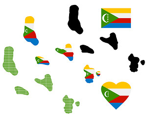 Image showing map of Comoros