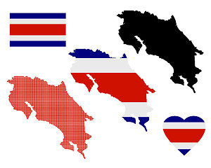 Image showing map of costa rica