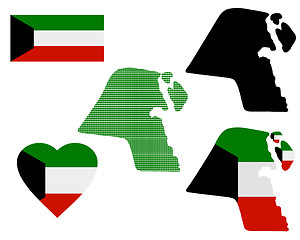Image showing map of Kuwait