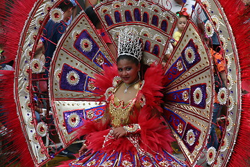 Image showing Girl in Mexican carnival